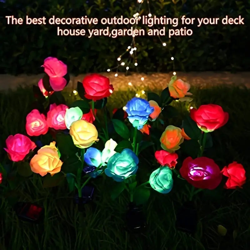 Color-Changing Solar Garden Roses
