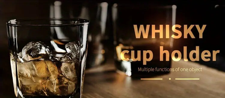 Wooden Cigar Ashtray Coaster and Holder for Gifts