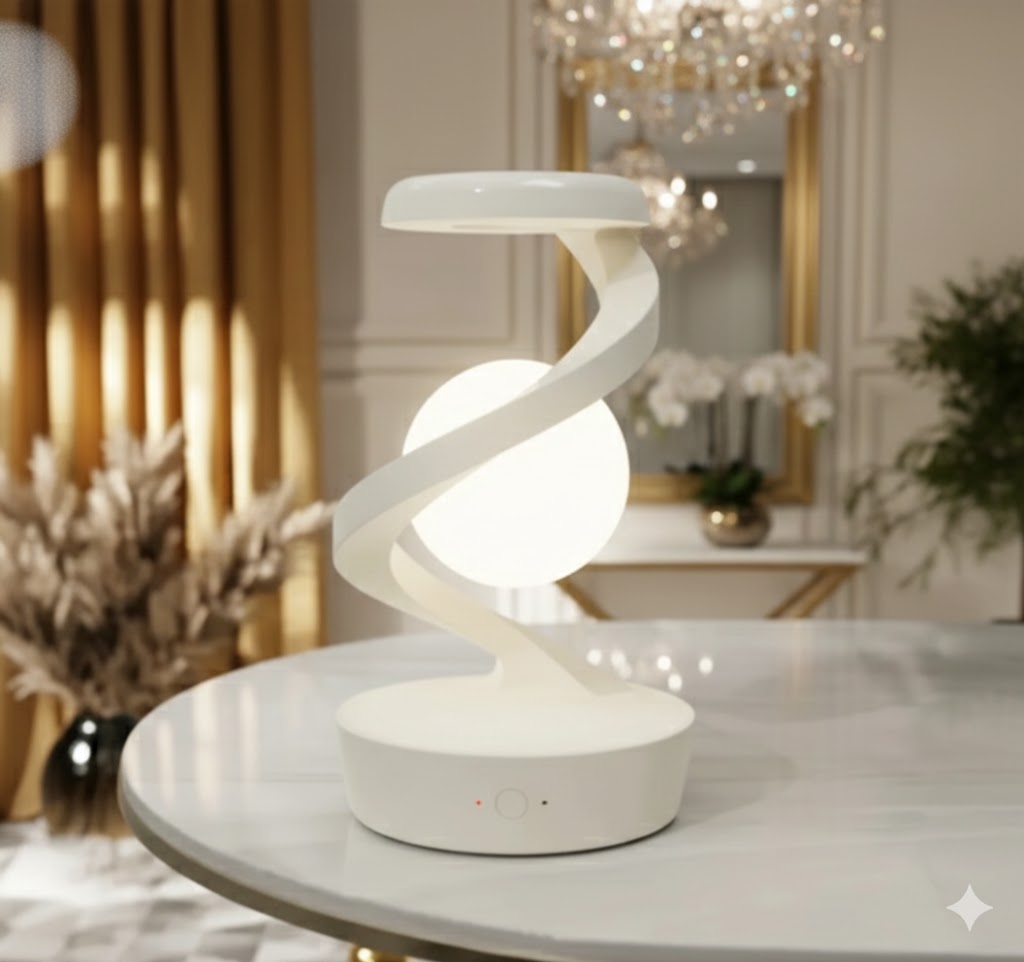 Rotating  Lamp with Wireless Charging